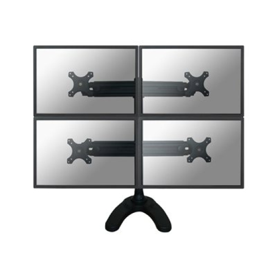 Neomounts by Newstar FPMA-D700DD4 - Stojan - full-motion - pro 4 LCD displeje - černá - velikost obrazovky: 19"-30" - stolní stojan, průchodka, upevnitelné na stůl