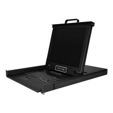 StarTech.com 16 Port Rackmount KVM Console w/ Cables - Integrated KVM Switch w/ 17" LCD - 1U LCD KVM Drawer 50000 MTBF - USB + VGA Support (RKCONS1716K) - KVM konzole s prepínac KVM - 16 porty - PS/2, USB - 17" - pripevnitelný na regál - 1280 x 1024 @ 60 Hz - 250 cd/m? - 1000:1 - 5 ms - VGA - cerná - 1U