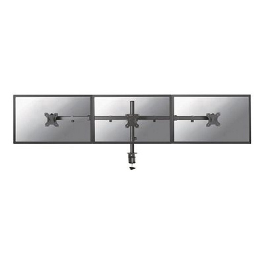 Neomounts FPMA-D550D3 - Montážní sada - plný pohyb - pro 3 LCD displeje - ocel - černá - velikost obrazovky: 10"-27" - upevnění svorkou, průchodka, upevnitelné na stůl