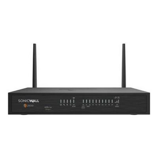 SonicWall TZ Series (Gen 8) TZ 280W - Bezpecnostní zarízení - s 2 roky služba pokrocilé ochrany Suite - 1GbE - Wi-Fi 6 - 2.4 GHz, 5 GHz - NFR - desktop