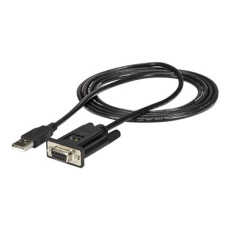 StarTech.com USB to Serial RS232 Adapter - DB9 Serial DCE Adapter Cable with FTDI - Null Modem - USB 1.1 / 2.0 - Bus-Powered (ICUSB232FTN) - Sériový adaptér - USB 2.0 - RS-232 - černá