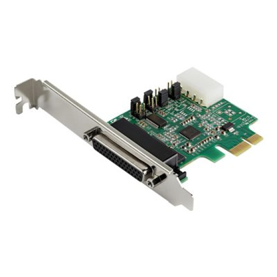 StarTech.com 4-port PCI Express RS232 Serial Adapter Card, PCIe RS232 Serial Host Controller Card, PCIe to Serial DB9 Card, 16950 UART, Desktop Expansion Card, Windows, macOS, Linux - Full/Low-Profile Brackets (PEX4S953) - Sériový adaptér - PCIe - RS-232 x 4