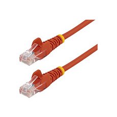 Startech 3m Red Cat5e / Cat 5 Snagless Patch Cable - Patch kabel - RJ-45 (M) do RJ-45 (M) - 3 m - UTP - CAT 5e - lisovaný, provedení bez hrbolku - cervená