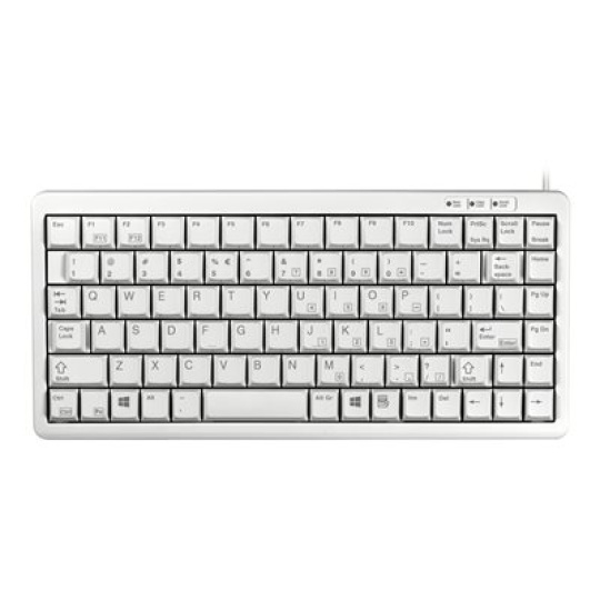CHERRY Compact-Keyboard G84-4100 - Klávesnice - USB - QWERTY - americká - světle šedá