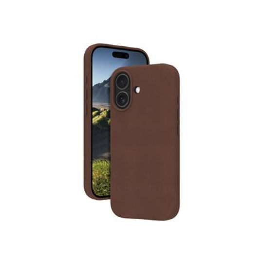 dbramante1928 Roskilde - Zadní kryt pro mobilní telefon - kompatibilita s MagSafe - kuže full-grain - dark tan