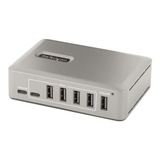 StarTech.com 10-Port USB-C Hub, 8x USB-A + 2x USB-C, Self-Powered w/ 65W Power Supply, USB 3.1 10Gbps Hub w/ BC1.2 Charging, Desktop/Laptop USB Hub with 3ft Locking USB-IF Certified Cable - USB Expansion Hub (10G8A2CS-USB-C-HUB) - Rozbočovač - 8 x USB 3.2 Gen 2 + 2 x USB-C 3.2 Gen 2 - desktop