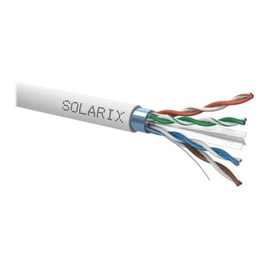 Solarix SXKD-6-FTP-PVC - Kabel horizontální - 500 m - 7.4 mm - FTP - CAT 6 - šedá, RAL 7035