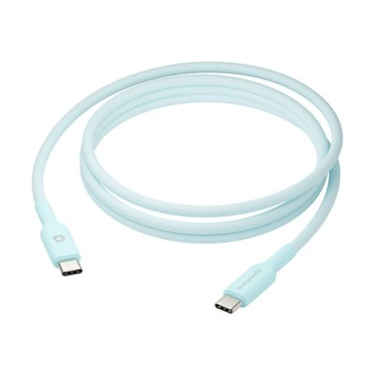 dbramante1928 re-charge - USB kabel - 24 pin USB-C (M) do 24 pin USB-C (M) - 1.5 m - pletený kabel, Podpora USB-C Power Delivery (60 W) - modrá