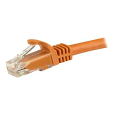 Startech 7.5m CAT6 Ethernet Cable, 10 Gigabit Snagless RJ45 650MHz 100W PoE Patch Cord, CAT 6 10GbE UTP Network Cable w/Strain Relief, Orange, Wiring is UL Certified/TIA - Category 6 - 24AWG (N6PATC750CMOR) - Patch kabel - RJ-45 (M) do RJ-45 (M) - 7.5 m - UTP - CAT 6 - provedení bez hrbolku - oranžová