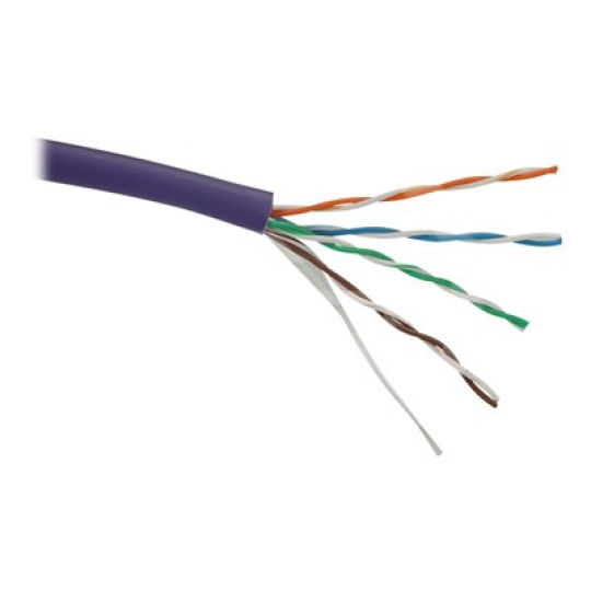 Solarix - Kabel horizontální - 305 m - UTP - CAT 5e - neobsahuje halogen, pevný - purpurová