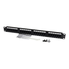 StarTech.com 24 Port 1U Rackmount Cat 6 110 Patch Panel - 24 port Network Patch Panel - RJ45 Ethernet 110 type Rack Mount Patch Panel 1U (C6PANEL24) - Propojovací panel - CAT 6 - černá - 1U - 24 porty - pro P/N: RACK-18U-20-WALL-OA, RACK-21U-20-WALL-OA, RACK-24U-20-WALL-OA, RK12OD2, RK3236BKF