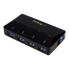 StarTech.com 4-Port USB 3.0 Hub plus Dedicated Charging Port - 1 x 2.4A Port - Desktop USB Hub and Fast-Charging Station (ST53004U1C) - USB periferní sharing switch - 4 x SuperSpeed USB 3.0 - desktop - pro P/N: SDMSDRWU3AC, USB312SAT3CB, USB315CB2M, USBLT1MWS, USBLT2MBR, USBLTM1MBK, USBLTM1MWH