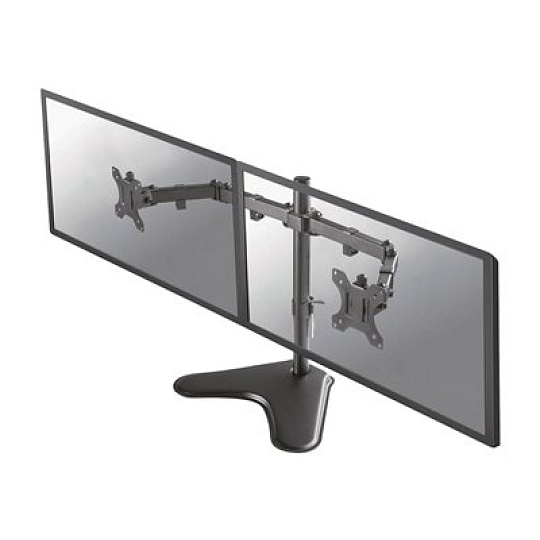 Neomounts FPMA-D550DD - Stojan - plný pohyb - pro 2 LCD displeje - černá - velikost obrazovky: 10"-32" - stolní stojan, upevnitelné na stůl