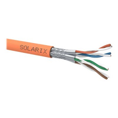 Solarix SXKD-7-SSTP-LSOH - Kabel horizontální - 500 m - 7.6 mm - SSTP - CAT 7 - neobsahuje halogen - oranžová, RAL 2003