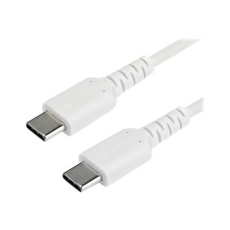 StarTech.com 1m USB C Charging Cable, Durable Fast Charge & Sync USB 2.0 Type C to USB C Laptop Charger Cord, TPE Jacket Aramid Fiber M/M 60W White, Samsung S10, S20 iPad Pro MS Surface - Heavy Duty and Rugged - USB kabel - 24 pin USB-C (M) rovné do 24 pin USB-C (M) rovné - Thunderbolt 3 / USB 2.0 - 1 m - bílá StarTech.com 1m USB C Charging Cable, Durable Fast Charge & Sync USB 2.0 Type C to USB C Laptop Charger Cord, TPE Jacket Aramid Fiber M/M 60W White, Samsung S10, S20 iPad Pro MS Surface - Heavy Duty and Rugged - USB kabel - 24 pin USB-C (M) rovné do 24 pin USB-C (M) rovné - Thunderbolt 3 / USB 2.0 - 1 m - bílá