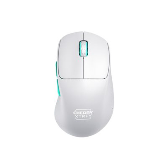 CHERRY Xtrfy M64 - Myš - ergonomický - optický - 5 tlačítka - bezdrátový - 2.4 GHz - bezdrátový přijímač USB - černá