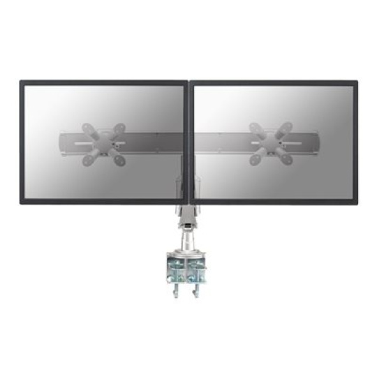 Neomounts FPMA-D940D - Montážní sada - plný pohyb - pro Displej LCD - stříbrná - velikost obrazovky: 10"-24" - upevnění svorkou, upevnitelné na stůl