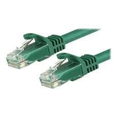 Startech 1.5m CAT6 Ethernet Cable, 10 Gigabit Snagless RJ45 650MHz 100W PoE Patch Cord, CAT 6 10GbE UTP Network Cable w/Strain Relief, Green, Wiring is UL Certified/TIA - Category 6 - 24AWG (N6PATC150CMGN) - Patch kabel - RJ-45 (M) do RJ-45 (M) - 1.5 m - UTP - CAT 6 - provedení bez hrbolku - zelená