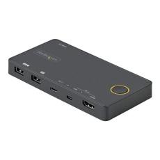 StarTech.com 2 Port Hybrid USB-A + HDMI & USB-C KVM Switch, Single 4K 60Hz HDMI 2.0 Monitor, Compact Desktop and/or Laptop HDMI KVM Switch, USB Bus Powered, Thunderbolt 3 Compatible - 2 Port HDMI KVM Switch (SV221HUC4K) - Prepínac KVM / audio - 2 x KVM / zvuk - desktop StarTech.com 2 Port Hybrid USB-A + HDMI & USB-C KVM Switch, Single 4K 60Hz HDMI 2.0 Monitor, Compact Desktop and/or Laptop HDMI KVM Switch, USB Bus Powered, Thunderbolt 3 Compatible - 2 Port HDMI KVM Switch (SV221HUC4K) - Prepínac KVM / audio - 2 x KVM / zvuk - desktop
