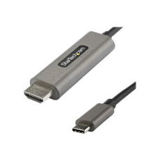 StarTech.com 3ft (1m) USB C to HDMI Cable 4K 60Hz with HDR10, Ultra HD USB Type-C to 4K HDMI 2.0b Video Adapter Cable, USB-C to HDMI HDR Monitor/Display Converter, DP 1.4 Alt Mode HBR3 - Thunderbolt 3 Compatible (CDP2HDMM1MH) - Kabel adaptéru - 24 pin USB-C s piny (male) do HDMI s piny (male) - 1 m - černá - podporuje 4K, aktivní