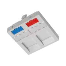 Solarix SXF-M-2-45-WH-P French style - Zásuvka pro podomítkovou instalaci - bílá, RAL 9003 - 1 souprava - 2 porty Solarix SXF-M-2-45-WH-P French style - Zásuvka pro podomítkovou instalaci - bílá, RAL 9003 - 1 souprava - 2 porty