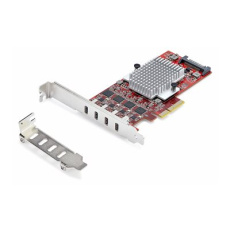StarTech.com 4-Port USB Type-C PCIe Card, USB-C 10Gb, 4x Controllers, TAA - USB adaptér - PCIe 3.0 x4 - USB-C 3.2 Gen 2 x 4 - kompatibilní s TAA