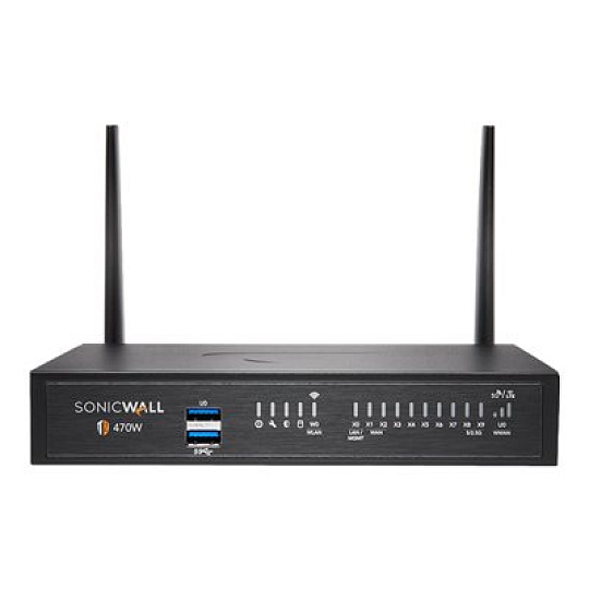 SonicWall TZ Series (Gen 7) TZ470W - Bezpečnostní zařízení - 1GbE, 2.5GbE - Wi-Fi 5 - 2.4 GHz, 5 GHz - SonicWall Promotional Tradeup, SonicWALL Secure Upgrade Program - desktop