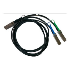 NVIDIA - Kabel Fibre Channel - QSFP56 (M) do QSFP56 (M) - 1 m - hybridní