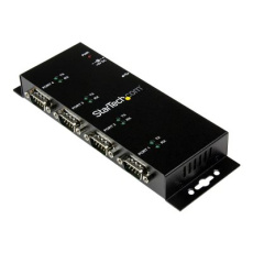 StarTech.com 4 Port USB to Serial RS232 Adapter - Wall Mount - Din Rail - COM Port Retention - FTDI USB to DB9 RS232 Hub (ICUSB2324I) - Sériový adaptér - USB 2.0 - RS-232 x 4 - cerná StarTech.com 4 Port USB to Serial RS232 Adapter - Wall Mount - Din Rail - COM Port Retention - FTDI USB to DB9 RS232 Hub (ICUSB2324I) - Sériový adaptér - USB 2.0 - RS-232 x 4 - cerná