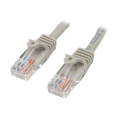 StarTech.com 15m Gray Cat5e / Cat 5 Snagless Patch Cable - Patch kabel - RJ-45 (M) do RJ-45 (M) - 15 m - UTP - CAT 5e - lisovaný, provedení bez hrbolku - šedá StarTech.com 15m Gray Cat5e / Cat 5 Snagless Patch Cable - Patch kabel - RJ-45 (M) do RJ-45 (M) - 15 m - UTP - CAT 5e - lisovaný, provedení bez hrbolku - šedá