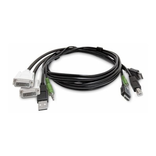 StarTech.com - Kabel adaptéru - kompatibilní s TAA - USB typ A, DVI, audio jack 3,5 mm s piny (male) do HDMI, USB Type B, audio jack 3,5 mm s piny (male) - 1.8 m