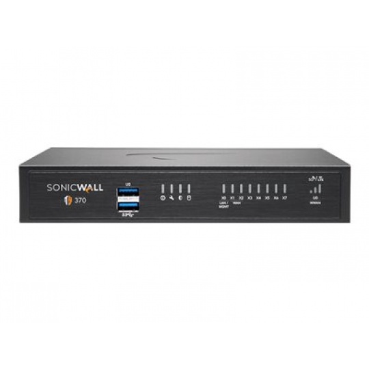 SonicWall TZ370 - Advanced Edition - bezpečnostní zařízení - s roční služba TotalSecure - GigE - desktop