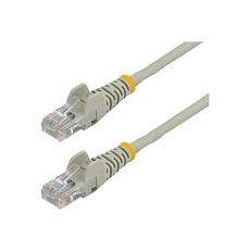 Startech 0.5m Gray Cat5e / Cat 5 Snagless Ethernet Patch Cable 0.5 m - Patch kabel - RJ-45 (M) do RJ-45 (M) - 50 cm - UTP - CAT 5e - provedení bez hrbolku, licna - šedá