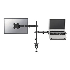Neomounts FPMA-D550NOTEBOOK - Montážní sada - plný pohyb - pro LCD displej / notebook - černá - velikost obrazovky: 10"-32" - upevnění svorkou, průchodka, upevnitelné na stůl