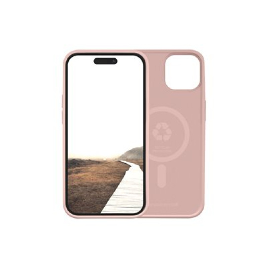 dbramante1928 Monaco - Zadní kryt pro mobilní telefon - kompatibilita s MagSafe - plast, silikon - růžová pink sand - pro Apple iPhone 15 Plus