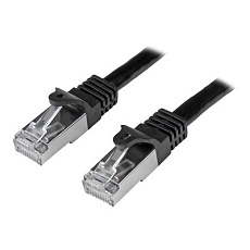 Startech 2m CAT6 Ethernet Cable, 10 Gigabit Shielded Snagless RJ45 100W PoE Patch Cord, CAT 6 10GbE SFTP Network Cable w/Strain Relief, Black, Wiring is UL Certified/TIA - Category 6 - 26AWG (N6SPAT2MBK) - Patch kabel - RJ-45 (M) do RJ-45 (M) - SFTP - CAT 6 - lisovaný, provedení bez hrbolku - cerná Startech 2m CAT6 Ethernet Cable, 10 Gigabit Shielded Snagless RJ45 100W PoE Patch Cord, CAT 6 10GbE SFTP Network Cable w/Strain Relief, Black, Wiring is UL Certified/TIA - Category 6 - 26AWG (N6SPAT2MBK) - Patch kabel - RJ-45 (M) do RJ-45 (M) - SFTP - CAT 6 - lisovaný, provedení bez hrbolku - cerná