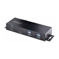 StarTech.com 7-Port Industrial USB Hub 10Gbps Hub, Metal, Mountable, TAA - Rozbocovac - prumyslový - 7 x USB 3.2 Gen 2 - desktop, lze montovat na konzolu DIN, Lze montovat do rozvadece - kompatibilní s TAA