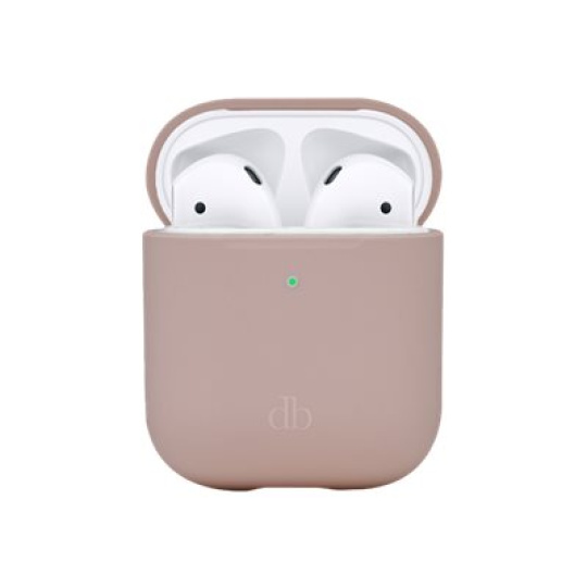 dbramante1928 Costa Rica - Pouzdro for wireless earphones - silikon, recyklovaný plast - ružová pink sand - pro Apple AirPods (2. generace)