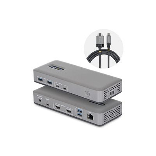Startech - Dokovací stanice - pro laptop - USB-C 3.2 Gen 2 - 2 x HDMI - 1GbE - Velká Británie, Evropa