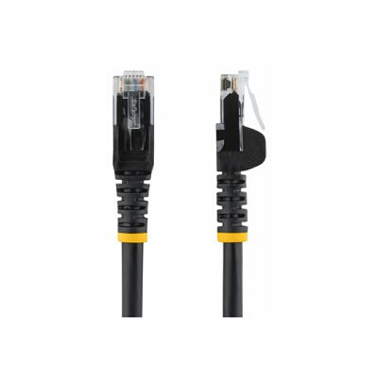 Startech 7m CAT6 Ethernet Cable, 10 Gigabit Snagless RJ45 650MHz 100W PoE Patch Cord, CAT 6 10GbE UTP Network Cable w/Strain Relief, Black, Wiring is UL Certified/TIA - Category 6 - 24AWG (N6PATC7MBK) - Patch kabel - RJ-45 (M) do RJ-45 (M) - 7 m - UTP - CAT 6 - lisovaný, provedení bez hrbolku - cerná