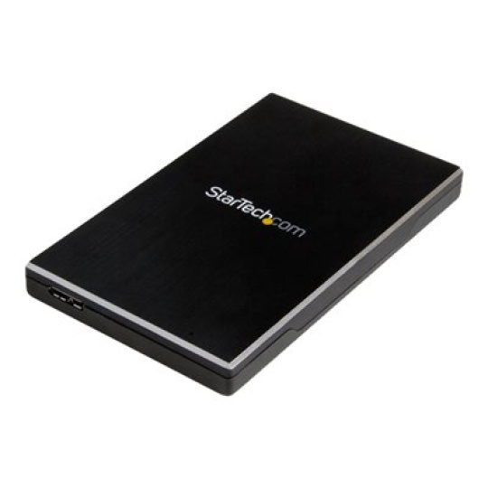 StarTech.com USB 3.1 (10 Gbps) Gen 2 External Hard Drive Enclosure for 2.5" SATA Drives - Portable Hard Drive Enclosure (S251BMU313) - Kryt úložište - 2.5" - SATA 6Gb/s - USB 3.1 (Gen 2) - cerná - pro P/N: BNDTBUSB3142, PEXUS313AC2V, PEXUSB311A1E, PEXUSB311AC2, PEXUSB312A2, PEXUSB314A2V2