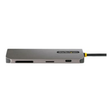 StarTech.com USB C Multiport Adapter, 4K 60Hz HDMI Video, 3 Pt 5Gbps USB-A Hub, 100W Power Delivery Pass-Through, GbE, SD/MicroSD, USB Type-C Mini Travel Dock, 12" / 30cm Cable - USB C Laptop Docking Station - Dokovací stanice - USB-C / Thunderbolt 3 / Thunderbolt 4 - HDMI - 1GbE