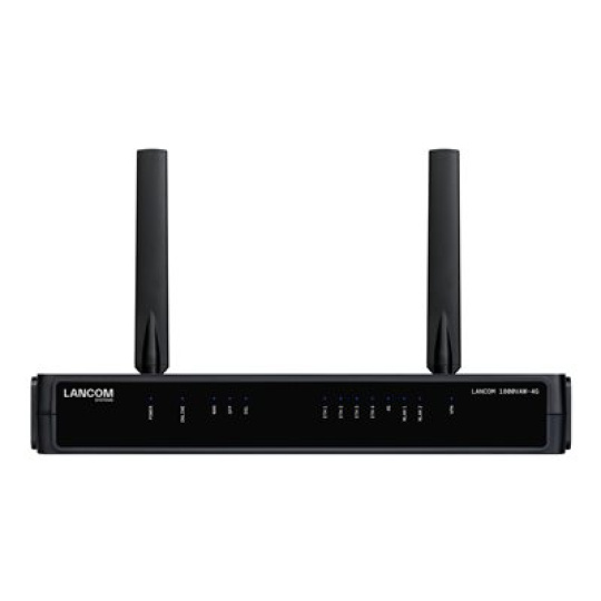 LANCOM 1800VAW-4G - Brána SD-WAN - with VDSL - 5 porty - Wi-Fi 6 - 4G, 3G - 2.4 GHz, 5 GHz - LTE B1/B3/B7/B8/B20/B28/B32/B38/B40/B41/B42/B43 - pro LANCOM SFP-AON-1, SFP-BiDi1550, CO1, SFP-GPON-1, SFP-LX-LC10, SFP-SX2-LC1, SFP-SX-LC10
