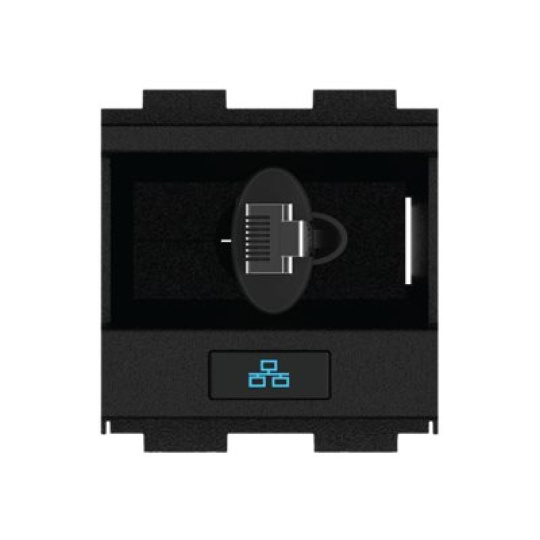Crestron Gravity Cable Retractor FT2A-CBLR-GR-CAT6 - Systém pro zatahování kabelu - RJ-45 - černá - pro P/N: FT2-202-ELEC-PTL-B, FT2-500-ELEC-PTL-B