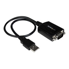 StarTech.com USB to Serial RS232 Adapter Cable w/ COM Retention - USB Serial Adapter - Sériový adaptér - USB - RS-232 - černá StarTech.com USB to Serial RS232 Adapter Cable w/ COM Retention - USB Serial Adapter - Sériový adaptér - USB - RS-232 - černá