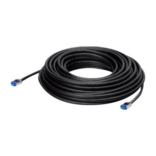 LANCOM - Sítový kabel - RJ-45 (M) do RJ-45 (M) - 30 m - 6.5 mm - S/FTP - CAT 6a - venkovní - cerná