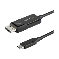StarTech.com 3ft (1m) USB C to DisplayPort 1.2 Cable 4K 60Hz, Bidirectional DP to USB-C or USB-C to DP Reversible Video Adapter Cable, HBR2/HDR, USB Type C/Thunderbolt 3 Monitor Cable - 4K USB-C to DP Cable - Kabel DisplayPort - 24 pin USB-C (M) do DisplayPort (F) - USB 3.1 / Thunderbolt 3 / DisplayPort 1.2 - 1 m - podporuje 4K, aktivní - černá StarTech.com 3ft (1m) USB C to DisplayPort 1.2 Cable 4K 60Hz, Bidirectional DP to USB-C or USB-C to DP Reversible Video Adapter Cable, HBR2/HDR, USB Type C/Thunderbolt 3 Monitor Cable - 4K USB-C to DP Cable - Kabel DisplayPort - 24 pin USB-C (M) do DisplayPort (F) - USB 3.1 / Thunderbolt 3 / DisplayPort 1.2 - 1 m - podporuje 4K, aktivní - černá