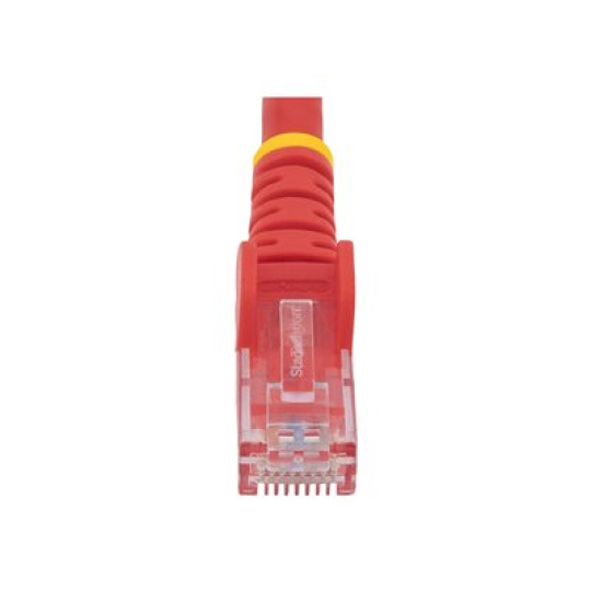 StarTech.com 50cm CAT6 Ethernet Cable, 10 Gigabit Snagless RJ45 650MHz 100W PoE Patch Cord, CAT 6 10GbE UTP Network Cable w/Strain Relief, Red, Fluke Tested/Wiring is UL Certified/TIA - Category 6 - 24AWG (N6PATC50CMRD) - Sítový kabel - RJ-45 (M) do RJ-45 (M) - 50 cm - UTP - CAT 6 - lisovaný, provedení bez hrbolku, licna - cervená