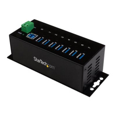 StarTech.com 7-Port USB 3.0 Hub - Metal Industrial USB-A Hub with ESD Protection & 350W Surge Protection - Din Rail, Wall or Desk Mountable - TAA Compliant USB Expander Hub (ST7300USBME) - Rozbocovac - 7 x SuperSpeed USB 3.0 - lze montovat na konzolu DIN, pro pripevnení na zed - DC napájení - pro P/N: ITB20D3250, USB312SAT3CB, USB315CB2M, USBLT1MWS, USBLT2MBR, USBLTM1MBK, USBLTM1MWH StarTech.com 7-Port USB 3.0 Hub - Metal Industrial USB-A Hub with ESD Protection & 350W Surge Protection - Din Rail, Wall or Desk Mountable - TAA Compliant USB Expander Hub (ST7300USBME) - Rozbocovac - 7 x SuperSpeed USB 3.0 - lze montovat na konzolu DIN, pro pripevnení na zed - DC napájení - pro P/N: ITB20D3250, USB312SAT3CB, USB315CB2M, USBLT1MWS, USBLT2MBR, USBLTM1MBK, USBLTM1MWH