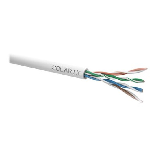 Solarix SXKD-5E-UTP-PVC - Kabel horizontální - 100 m - 5 mm - UTP - CAT 5e - šedá, RAL 7035